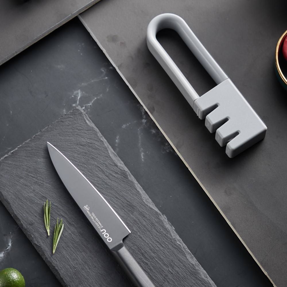 OOU Universal Knife Block Holder - Round Kitchen Knife Storage Unique Slot  De