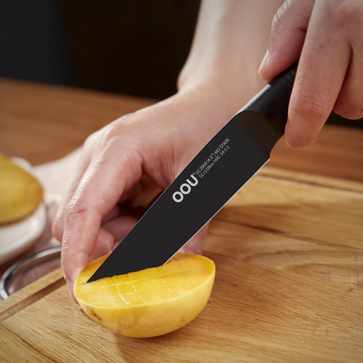 Kitchen Knife Set Oou Ultra Sharp Black Shark Series - Temu